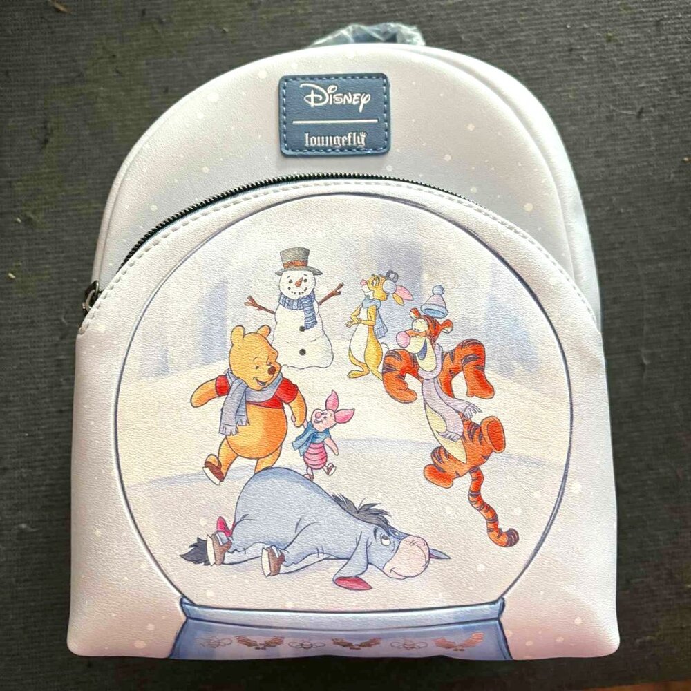 Disney Winnie The Pooh Snow Globe Loungefly Mini Backpack